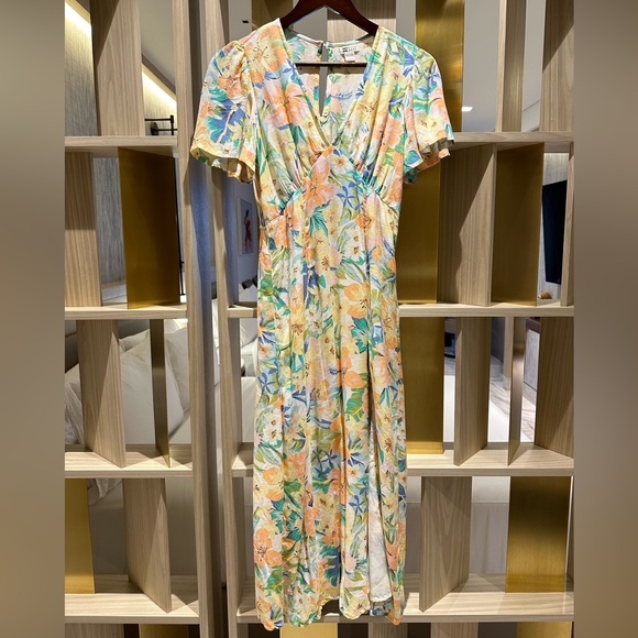 🩵🏝️Billabong Floral ☀️Jet Set Midi Dress - Picture 9 of 13